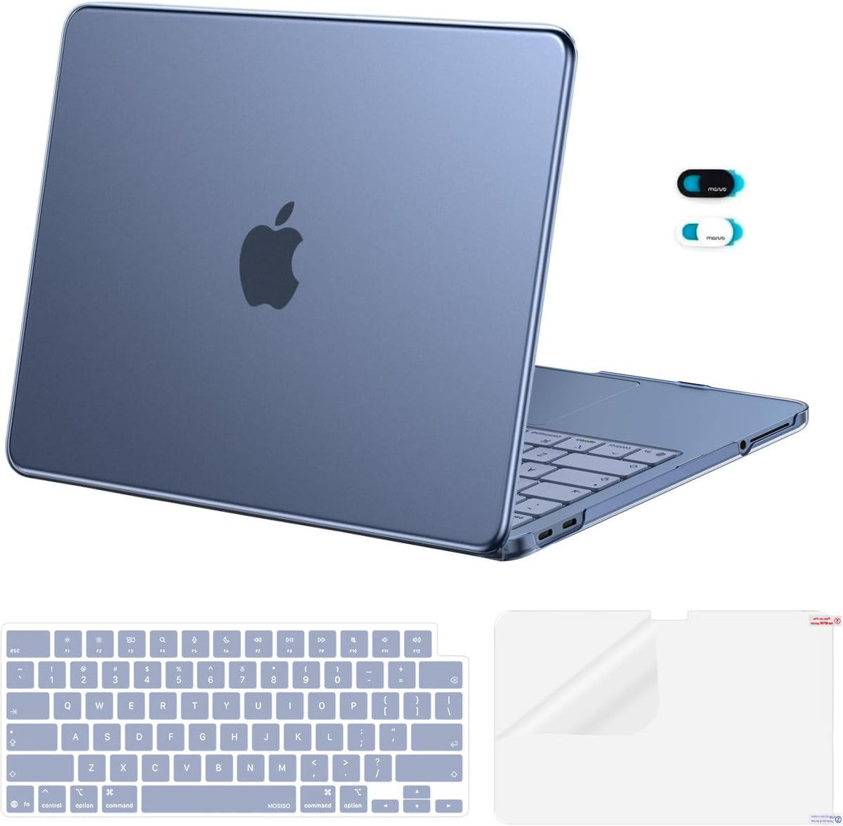 MOSISO Cover Compatible with MacBook Neo Case 13 inch 2026 Release Model A3404 with A18 Pro Chip, Crack-Resistant Protective Hard Shell&Keyboard Cover&Screen Film&Webcam Cover, Crystal Clear mysite
