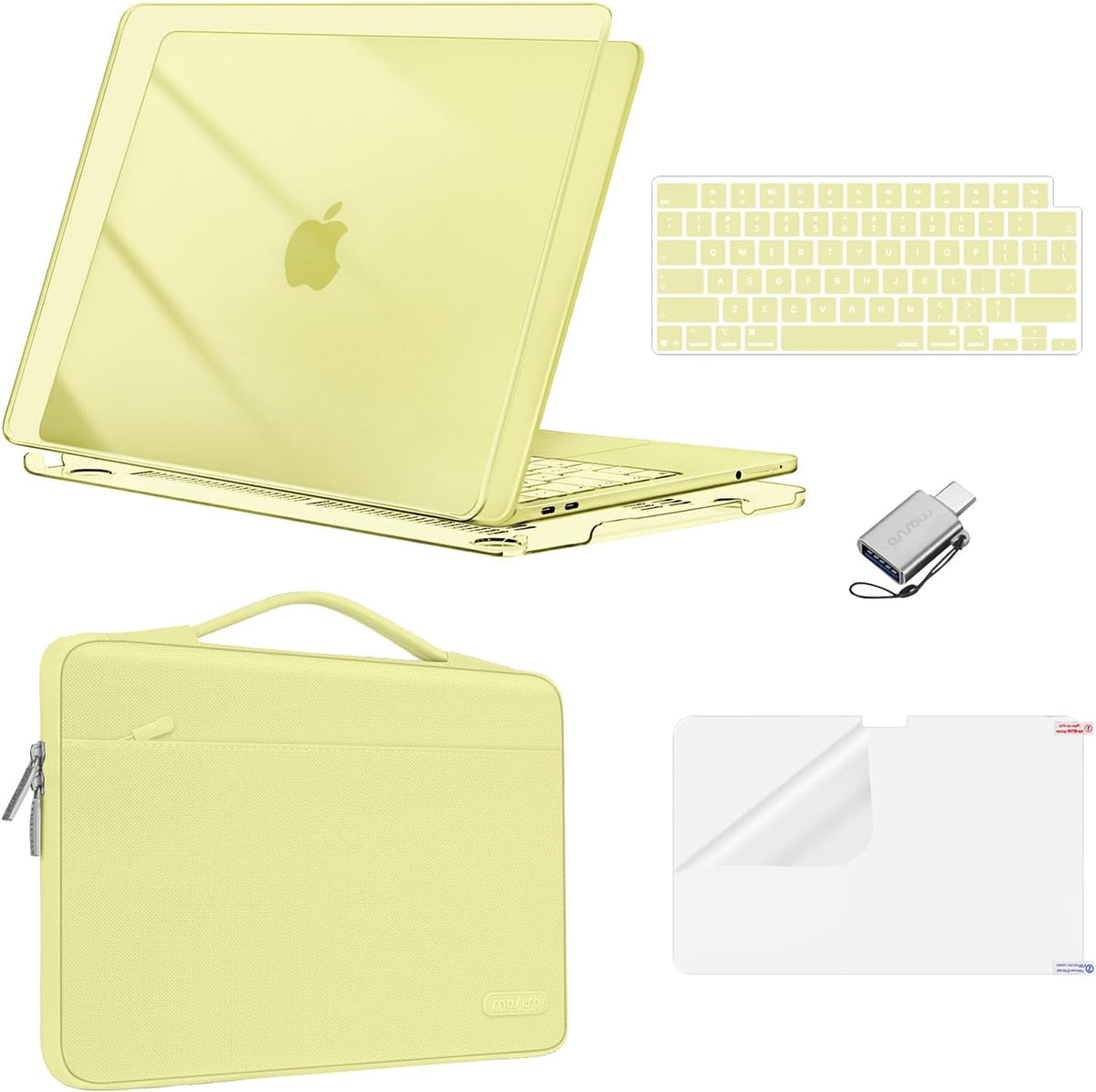 MOSISO MacBook Neo Case 13 inch 2026 A18 Pro, Scratch-Resistant Shockproof Hard Shell, Sleeve Bag, Keyboard Cover, Screen Protector & Type-C