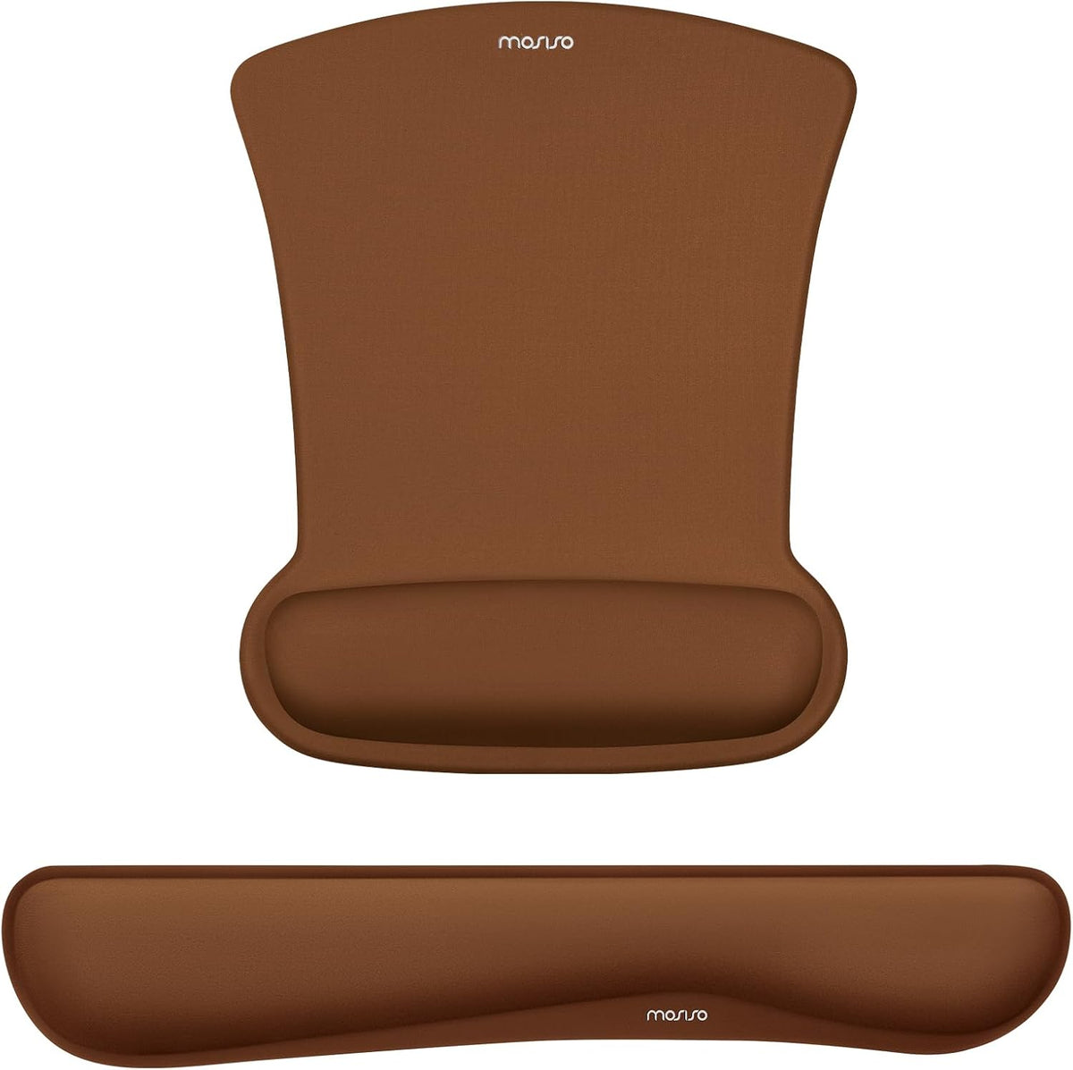 MOSISO Light‑Purple Ergonomic Memory‑Foam Keyboard & Mouse Wrist Rest Set, Non‑Slip Wrist Support Pads for Office Gaming Home Workspace