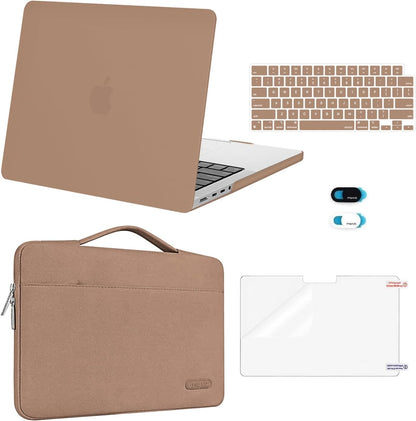 MOSISO Compatible with MacBook Pro 14 inch Case M5-M1 2021-2026, Slim Shockproof Anti-Scratch, with Bag, Keyboard Skin, Webcam Cover & Screen Film