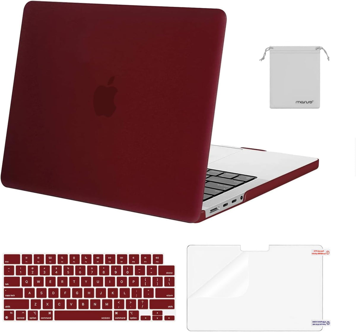 MOSISO Compatible with MacBook Pro 14 inch Case M5-M1 2026-2021 A3427 A3426 A3434 A3112 A3185 A3401 A2918 A2992 A2779 A2442,Hard Case&Keyboard Skin&ScreenFilm&Pouch