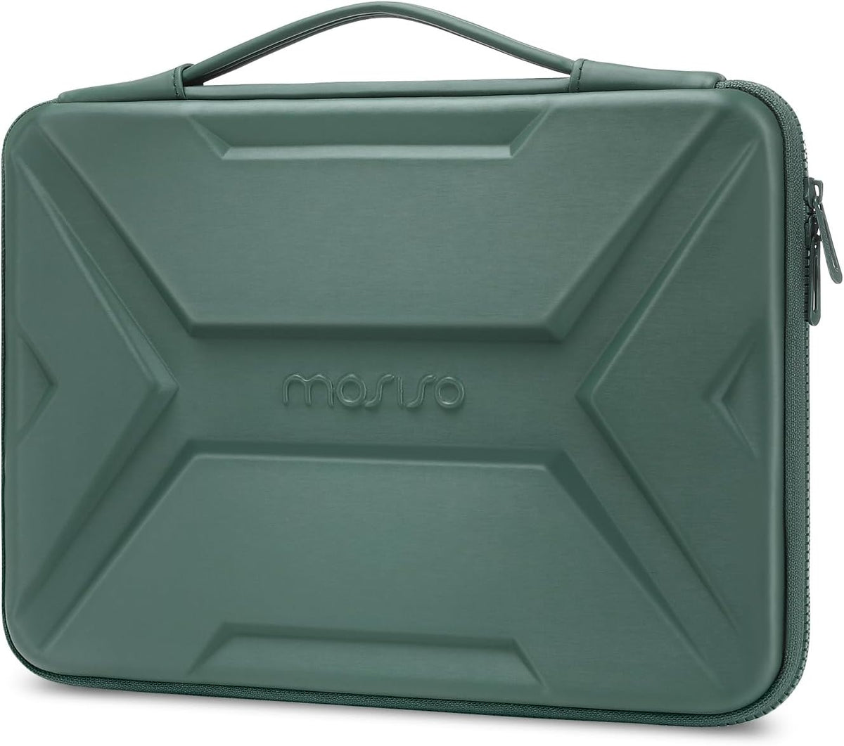 MOSISO X Geometric EVA Hard Shell Laptop Carry Case with PU Handle, Shockproof Waterproof, Fits 13-17.3 Inch MacBook HP Dell Lenovo Notebook