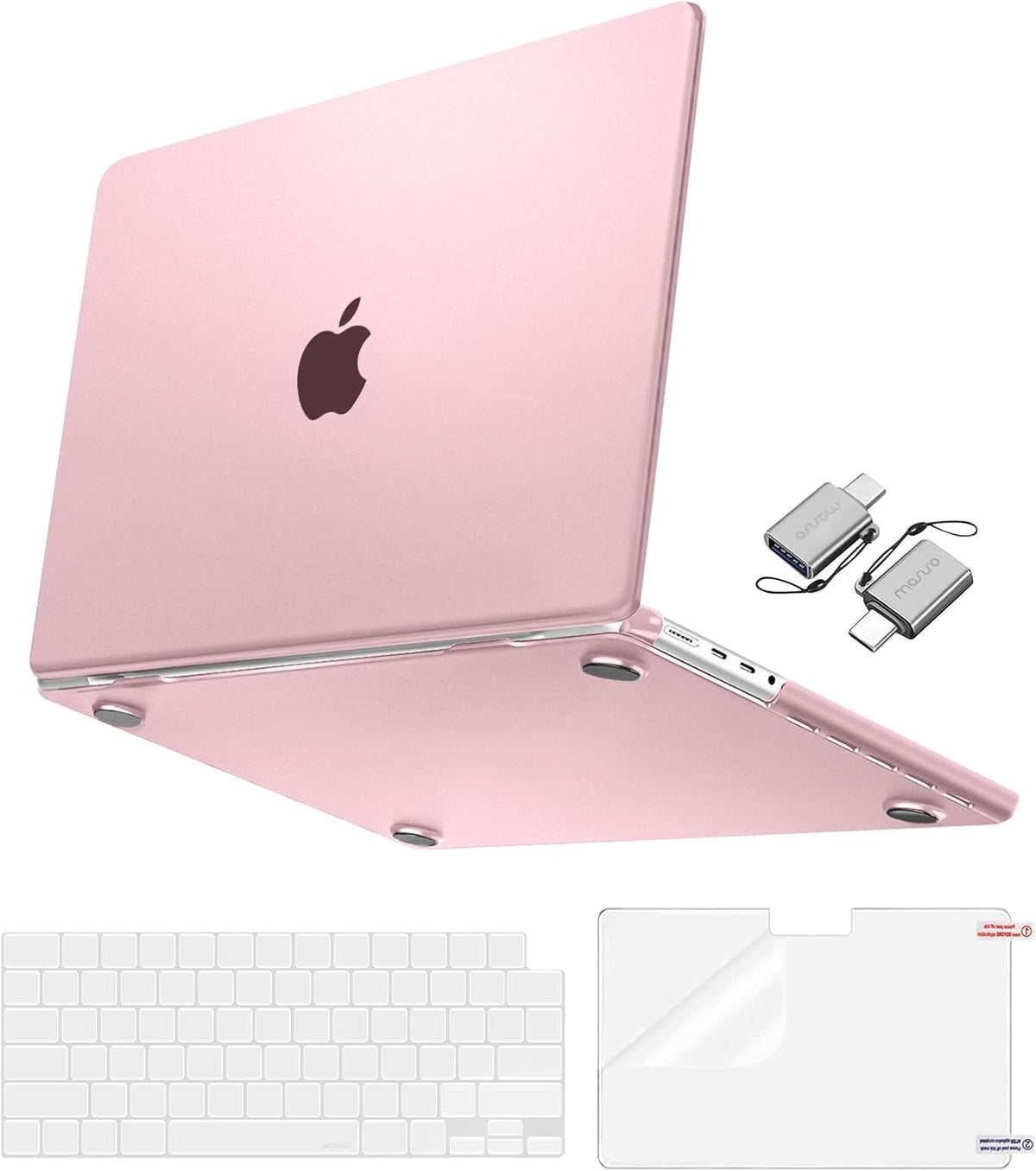 MOSISO 4 in 1 Anti-Fingerprint Hard Shell Case Compatible with MacBook Pro 16 Inch M5-M1 Seamless Snap-On Anti-Crack Protective Kit