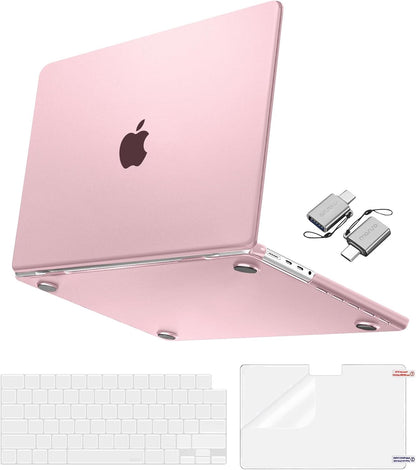 MOSISO 4 in 1 Anti-Fingerprint Hard Shell Case Compatible with MacBook Pro 16 Inch M5-M1 Seamless Snap-On Anti-Crack Protective Kit