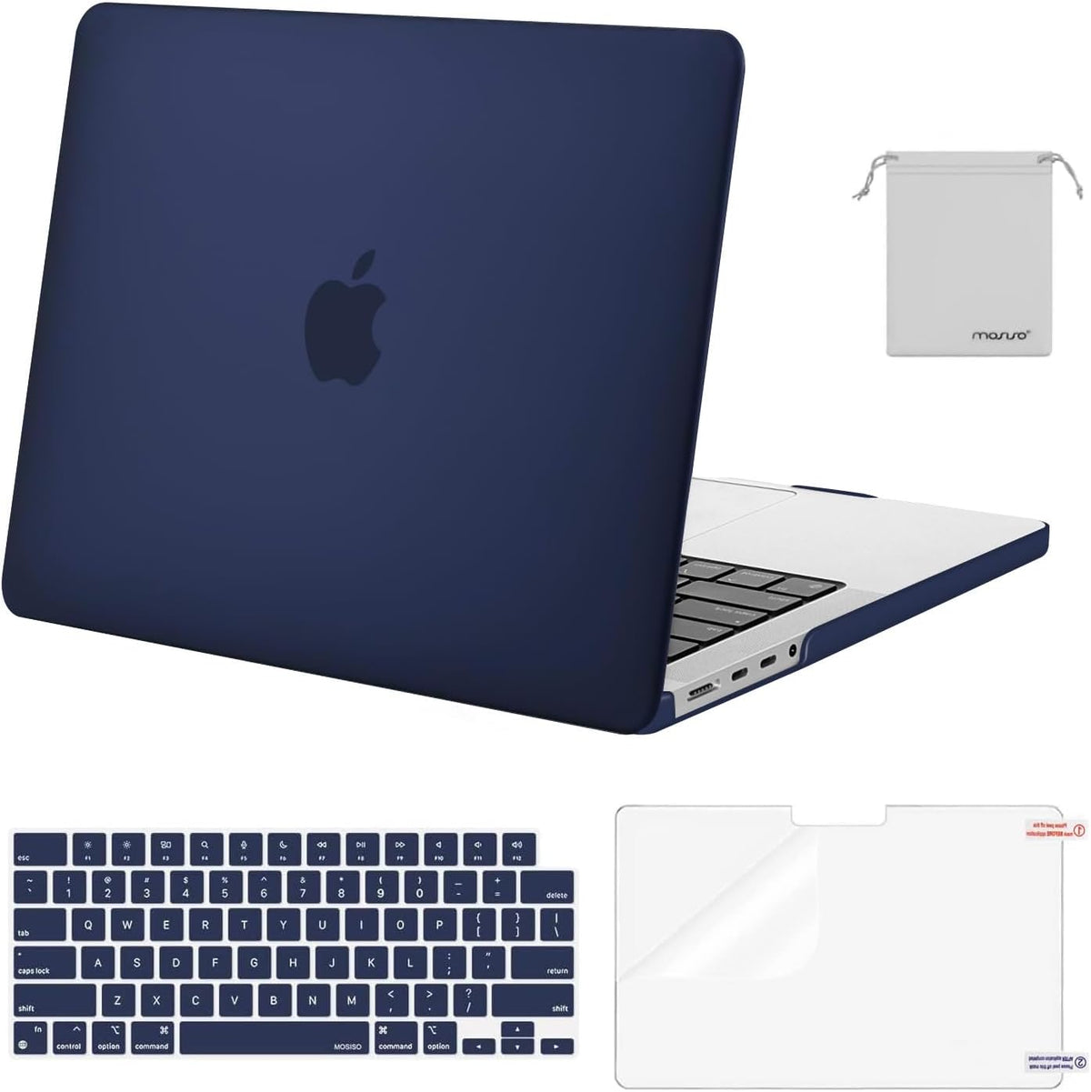 MOSISO Compatible with MacBook Pro 14 inch Case M5-M1 2026-2021 A3427 A3426 A3434 A3112 A3185 A3401 A2918 A2992 A2779 A2442,Hard Case&Keyboard Skin&ScreenFilm&Pouch
