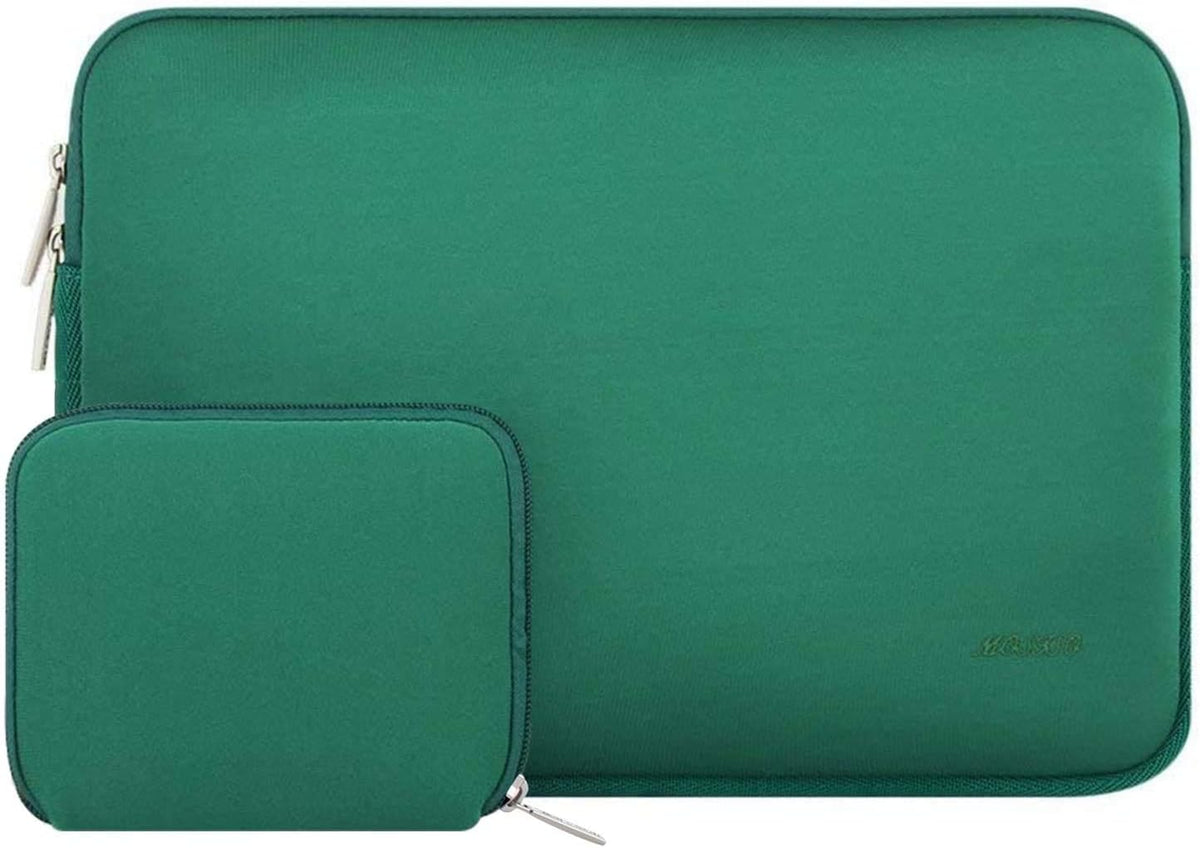 MOSISO Universal Neoprene Laptop Sleeve with Matching Small Accessory Pouch, Shockproof Water Resistant Notebook Case Fits 12.3–18.5 Inch Mac & Windows Laptops