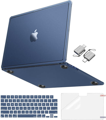 MOSISO 4-in-1 Hard Shell Case for MacBook Air 13 & 13.6 Inch M5 M4 M3 M2 (2026-2022) — A3449/A3240/A3113/A2681, Matte Anti-Fingerprint Kit