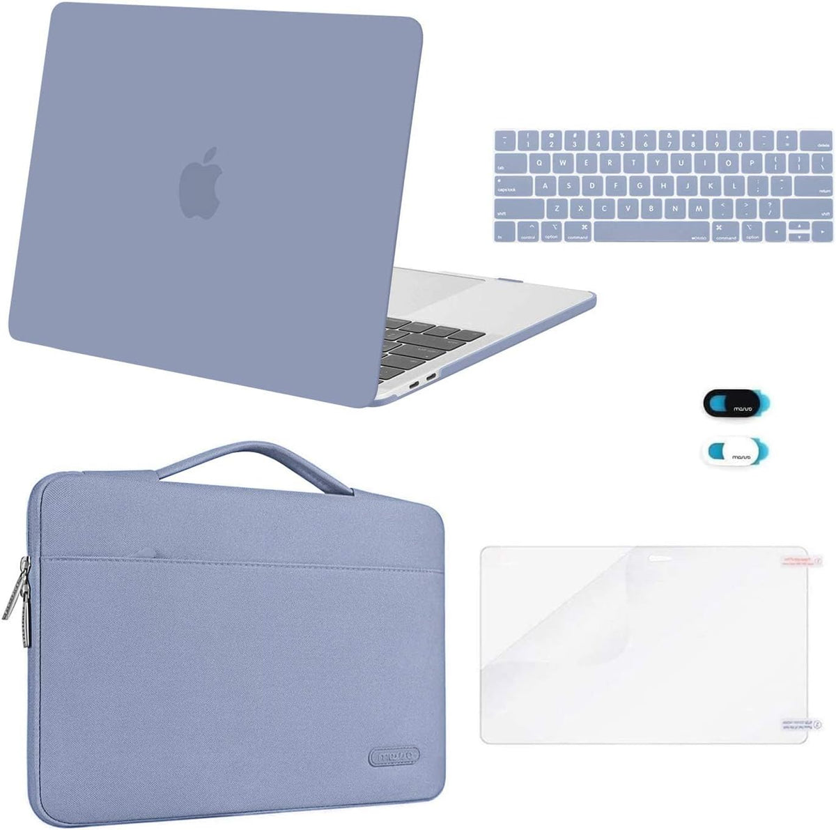 MOSISO Compatible with MacBook Pro 13 inch Case M2/M1 2026-2016 A2338 A2251 A2289 A2159 A1989 A1708 A1706, Plastic Hard Case&Bag&Keyboard Skin&Webcam Cover&Screen Protector