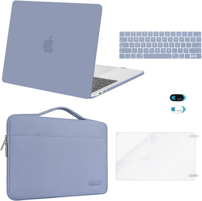 MOSISO Compatible with MacBook Pro 13 inch Case M2/M1 2026-2016 A2338 A2251 A2289 A2159 A1989 A1708 A1706, Plastic Hard Case&Bag&Keyboard Skin&Webcam Cover&Screen Protector