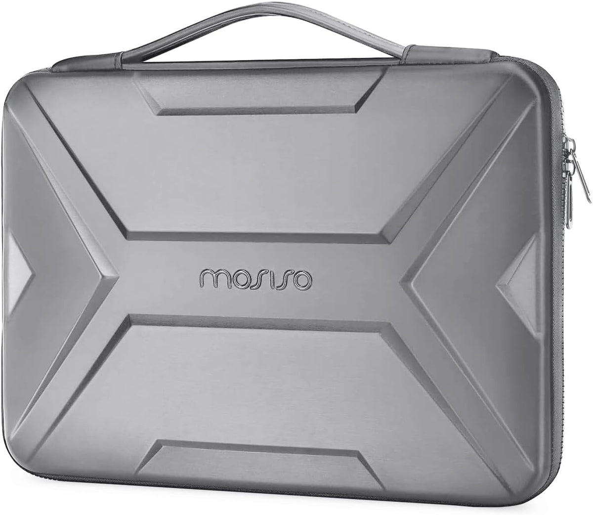 MOSISO X Geometric EVA Hard Shell Laptop Carry Case with PU Handle, Shockproof Waterproof, Fits 13-17.3 Inch MacBook HP Dell Lenovo Notebook