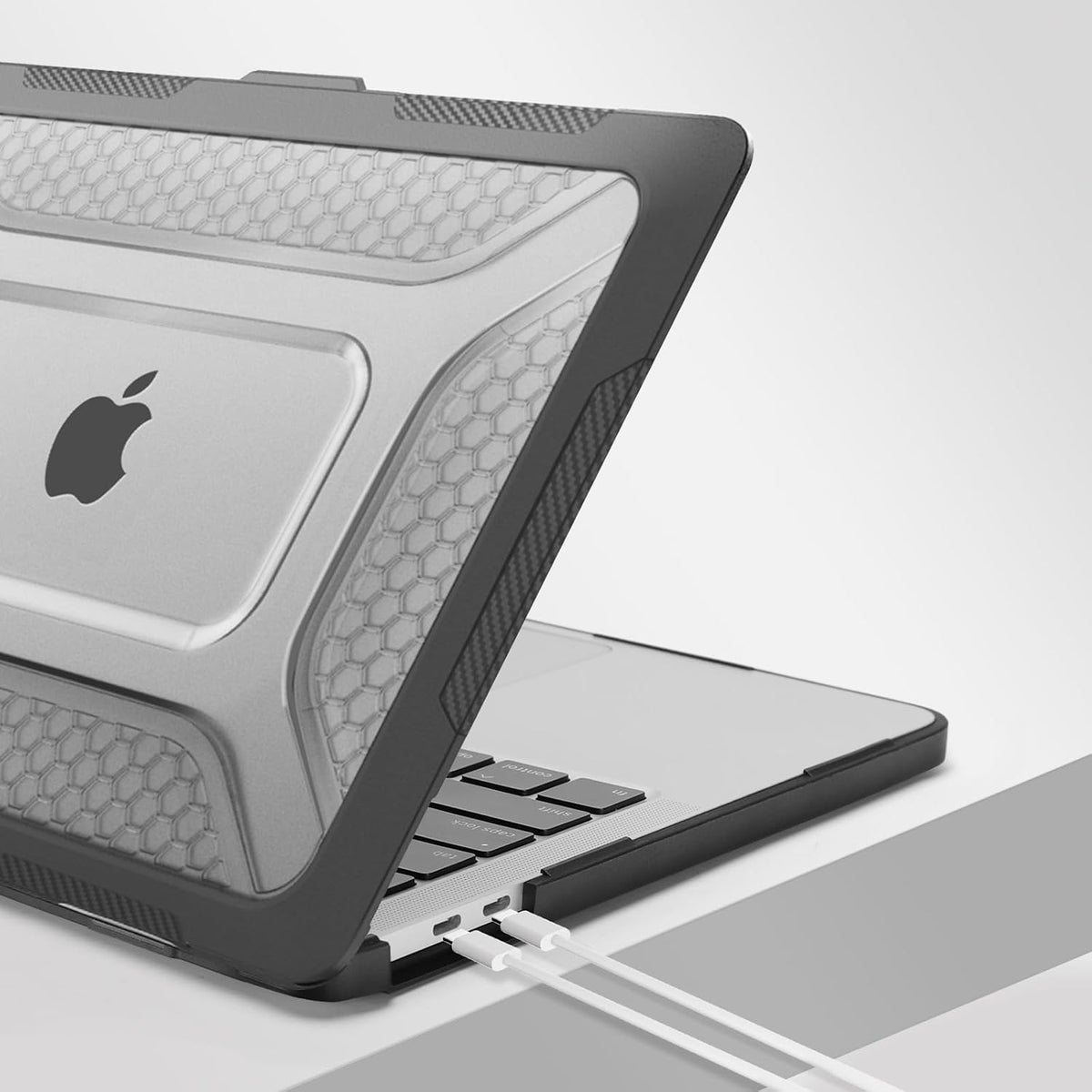 MOSISO for MacBook Pro 13 inch Case M2/M1 2016-2026, Honeycomb Heavy Duty Hard Shell with TPU Bumper, Fold Kickstand & Keyboard Cover