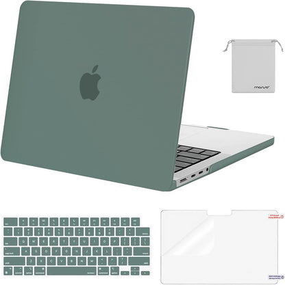 MOSISO Compatible with MacBook Pro 14 inch Case M5-M1 2026-2021 A3427 A3426 A3434 A3112 A3185 A3401 A2918 A2992 A2779 A2442,Hard Case&Keyboard Skin&ScreenFilm&Pouch