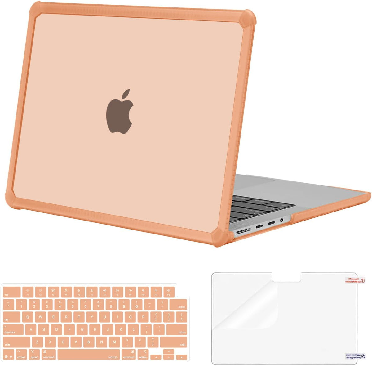 MOSISO Compatible with MacBook Pro 14 inch Case 2021-2026 M5-M1, 3 in 1 Kit Anti-Crack, Shockproof, Scratch-Resistant Slim Hard Shell with TPU Bumper