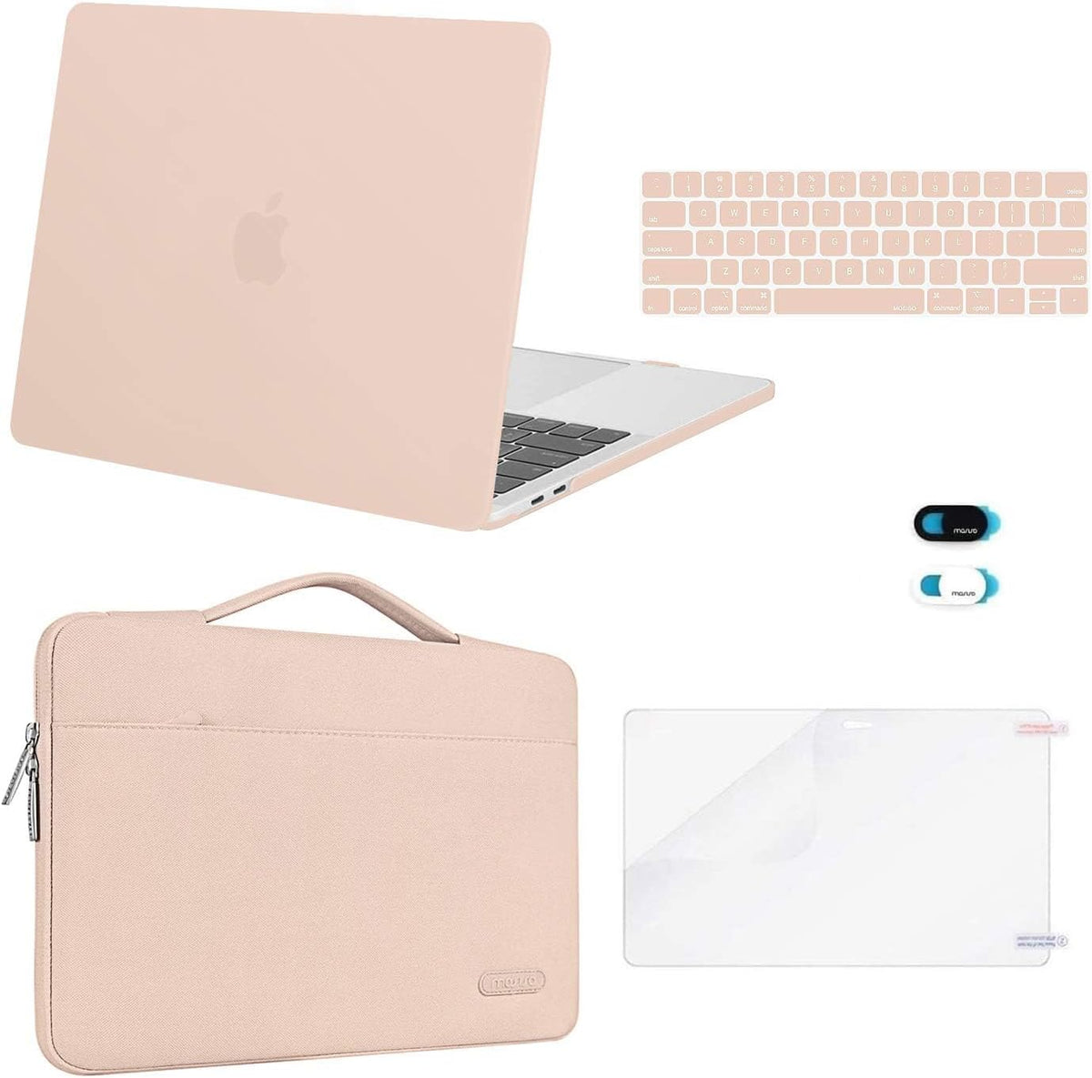 MOSISO Compatible with MacBook Pro 13 inch Case M2/M1 2026-2016 A2338 A2251 A2289 A2159 A1989 A1708 A1706, Plastic Hard Case&Bag&Keyboard Skin&Webcam Cover&Screen Protector