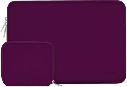 MOSISO Universal Neoprene Laptop Sleeve with Matching Small Accessory Pouch, Shockproof Water Resistant Notebook Case Fits 12.3–18.5 Inch Mac & Windows Laptops