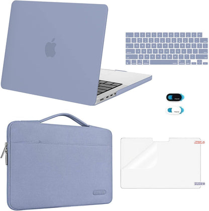 MOSISO Compatible with MacBook Pro 14 inch Case M5-M1 2021-2026, Slim Shockproof Anti-Scratch, with Bag, Keyboard Skin, Webcam Cover & Screen Film