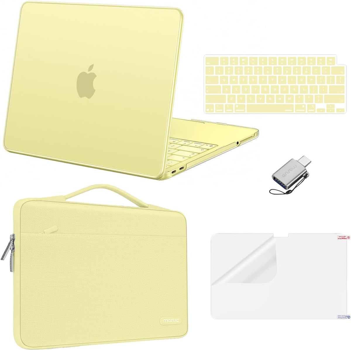 MOSISO MacBook Neo Case 13 inch 2026 A18 Pro, Scratch-Resistant Shockproof Hard Shell, Sleeve Bag, Keyboard Cover, Screen Protector & Type-C