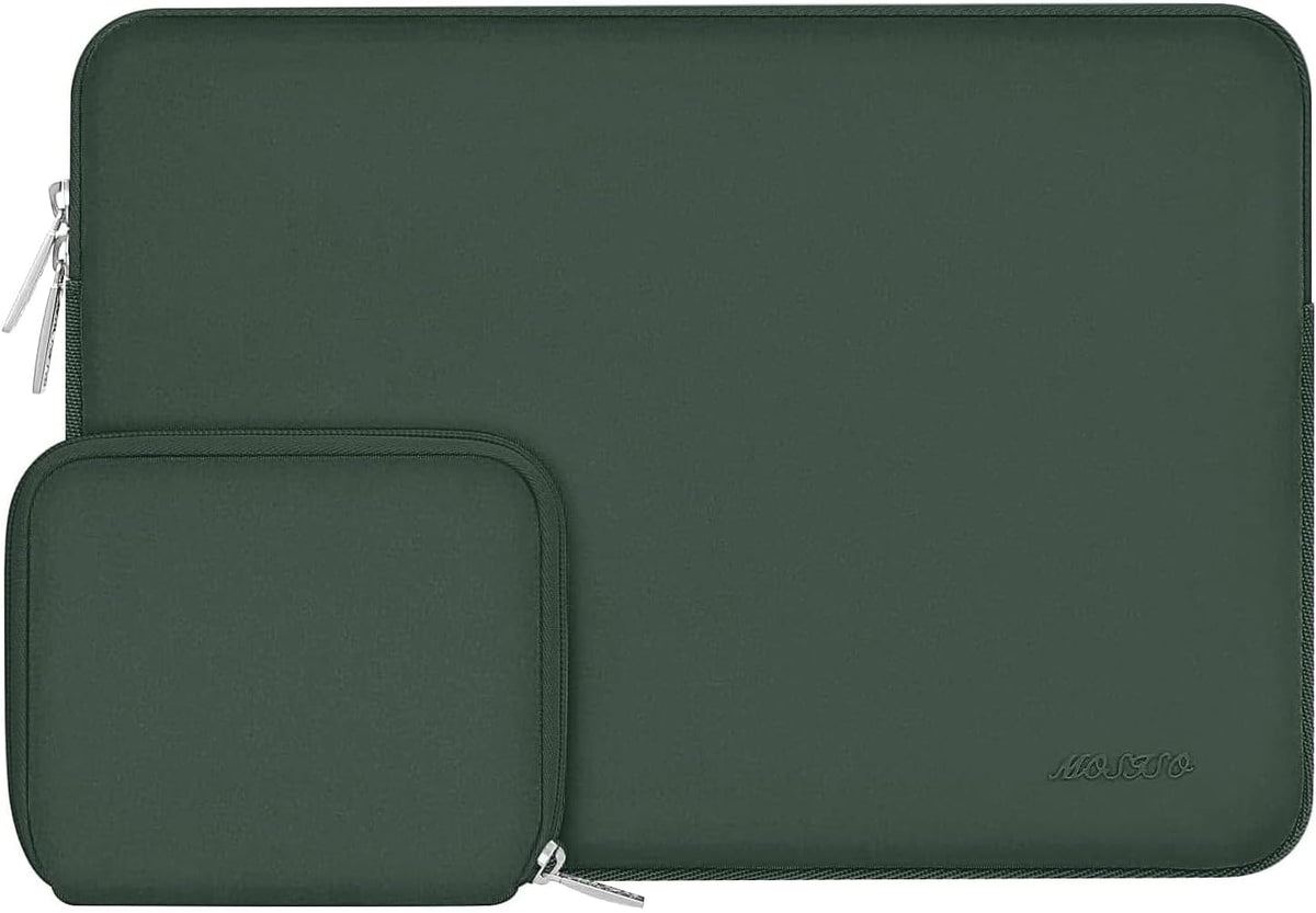 MOSISO Universal Neoprene Laptop Sleeve with Matching Small Accessory Pouch, Shockproof Water Resistant Notebook Case Fits 12.3–18.5 Inch Mac & Windows Laptops