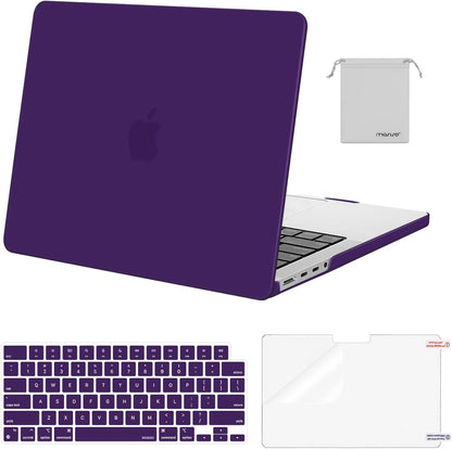 MOSISO Compatible with MacBook Pro 14 inch Case M5-M1 2026-2021 A3427 A3426 A3434 A3112 A3185 A3401 A2918 A2992 A2779 A2442,Hard Case&Keyboard Skin&ScreenFilm&Pouch