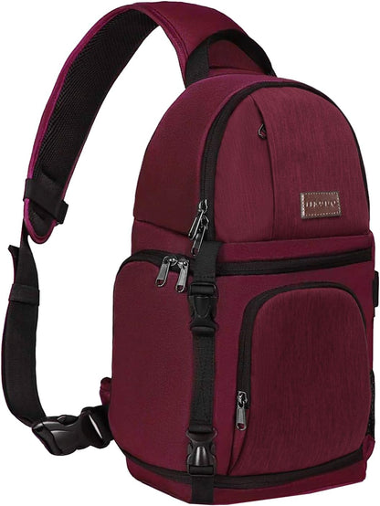 MOSISO Camera Sling Bag, DSLR/SLR/Mirrorless Camera Case Shockproof Photography Camera Backpack with Tripod Holder & Removable Modular Inserts Compatible with Canon/Nikon/Sony/Fuji, Black mysite