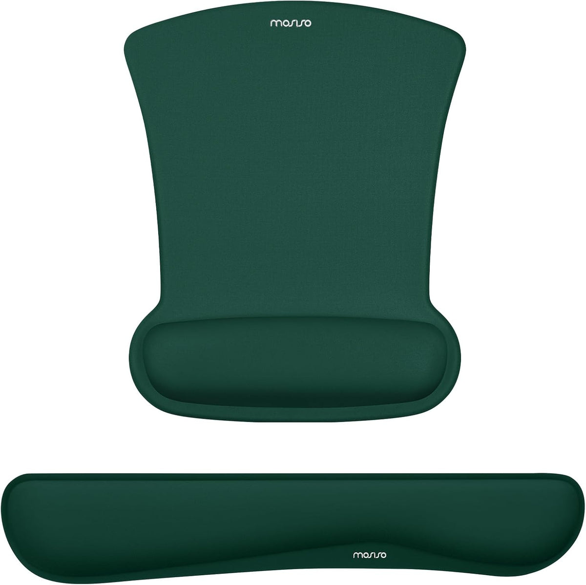 MOSISO Light‑Purple Ergonomic Memory‑Foam Keyboard & Mouse Wrist Rest Set, Non‑Slip Wrist Support Pads for Office Gaming Home Workspace