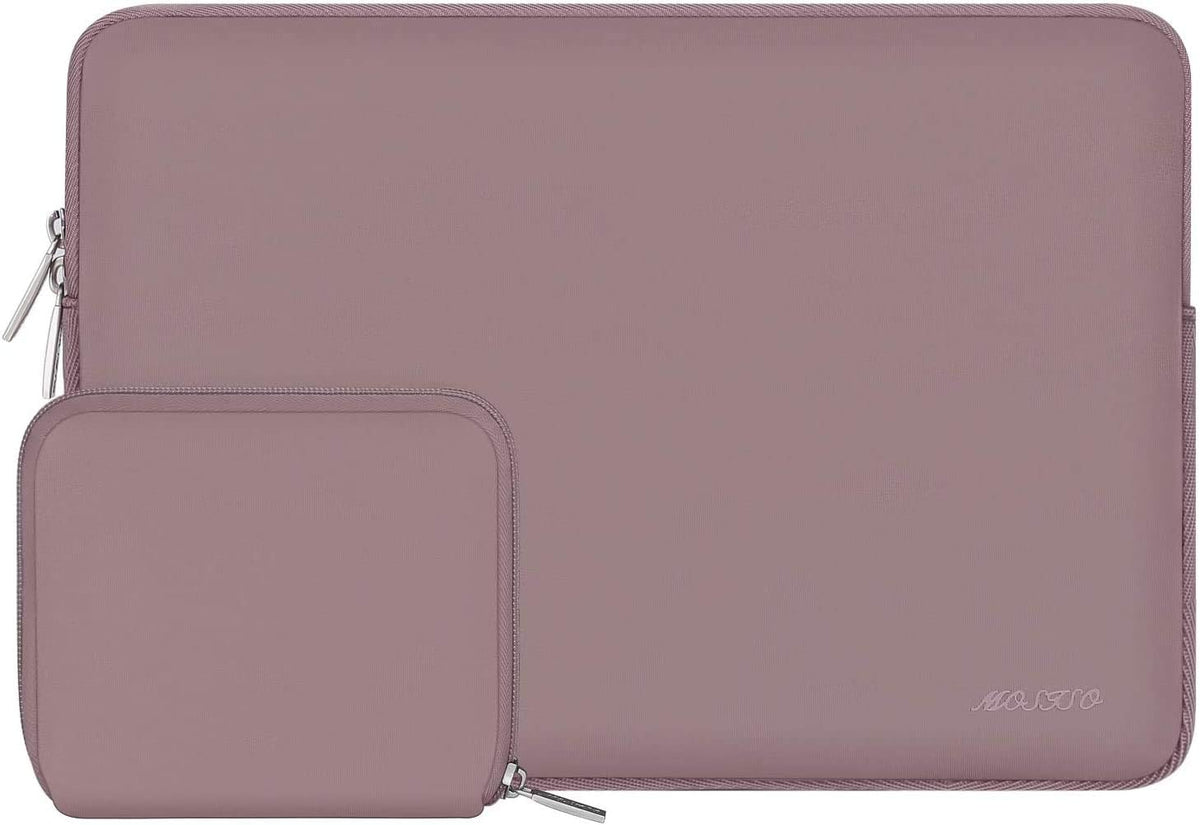 MOSISO Universal Neoprene Laptop Sleeve with Matching Small Accessory Pouch, Shockproof Water Resistant Notebook Case Fits 12.3–18.5 Inch Mac & Windows Laptops