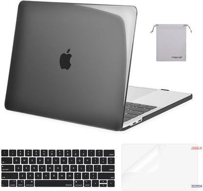 MOSISO Compatible with MacBook Pro 13 inch Case M2/M1 2016-2026 A2338 A2251 A2289 A2159 A1989 A1708 A1706,Plastic Hard Shell&Keyboard Cover&Screen Film&Storage Bag
