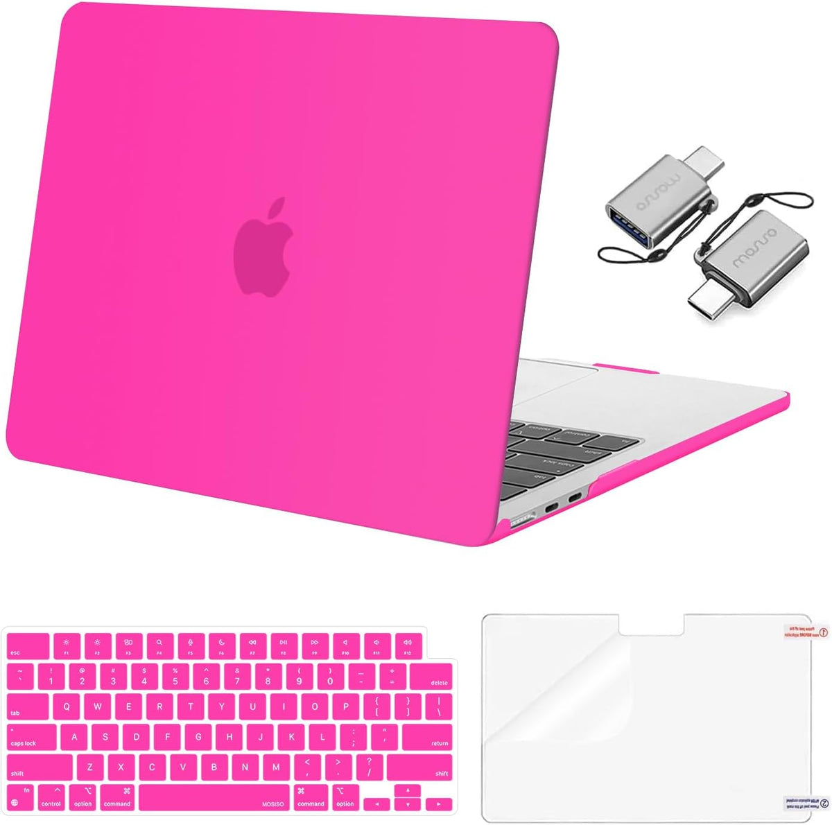MOSISO Compatible with MacBook Air 13 inch Case M2-M5 2022-2026 A3449 A3240 A3113 A2681, 3 in 1 Heavy Duty Crack Resistant Hard Case with TPU Bumper