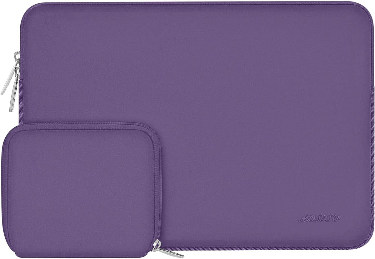 MOSISO Universal Neoprene Laptop Sleeve with Matching Small Accessory Pouch, Shockproof Water Resistant Notebook Case Fits 12.3–18.5 Inch Mac & Windows Laptops