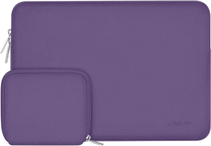 MOSISO Universal Neoprene Laptop Sleeve with Matching Small Accessory Pouch, Shockproof Water Resistant Notebook Case Fits 12.3–18.5 Inch Mac & Windows Laptops