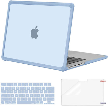 MOSISO Compatible with MacBook Pro 14 inch Case 2021-2026 M5-M1, 3 in 1 Kit Anti-Crack, Shockproof, Scratch-Resistant Slim Hard Shell with TPU Bumper