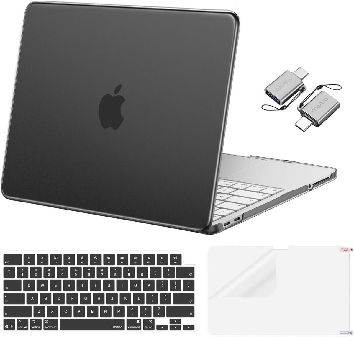 MOSISO Crack-Resistant Cover for MacBook Neo Case 13 inch 2026 A3404 A18 Pro, Protective Hard Shell, Keyboard Cover, Screen Film & Type-C
