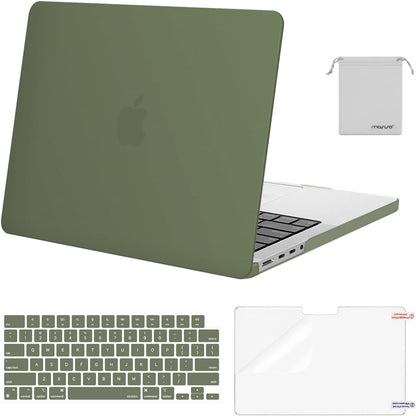 MOSISO Compatible with MacBook Pro 14 inch Case M5-M1 2026-2021 A3427 A3426 A3434 A3112 A3185 A3401 A2918 A2992 A2779 A2442,Hard Case&Keyboard Skin&ScreenFilm&Pouch