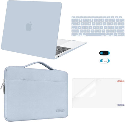 MOSISO for MacBook Air 13 inch Case M1 2018-2020 A2337 A2179 A1932 Retina Display, Plastic Hard Shell, Bag, Keyboard Skin, Webcam Cover & Screen Film