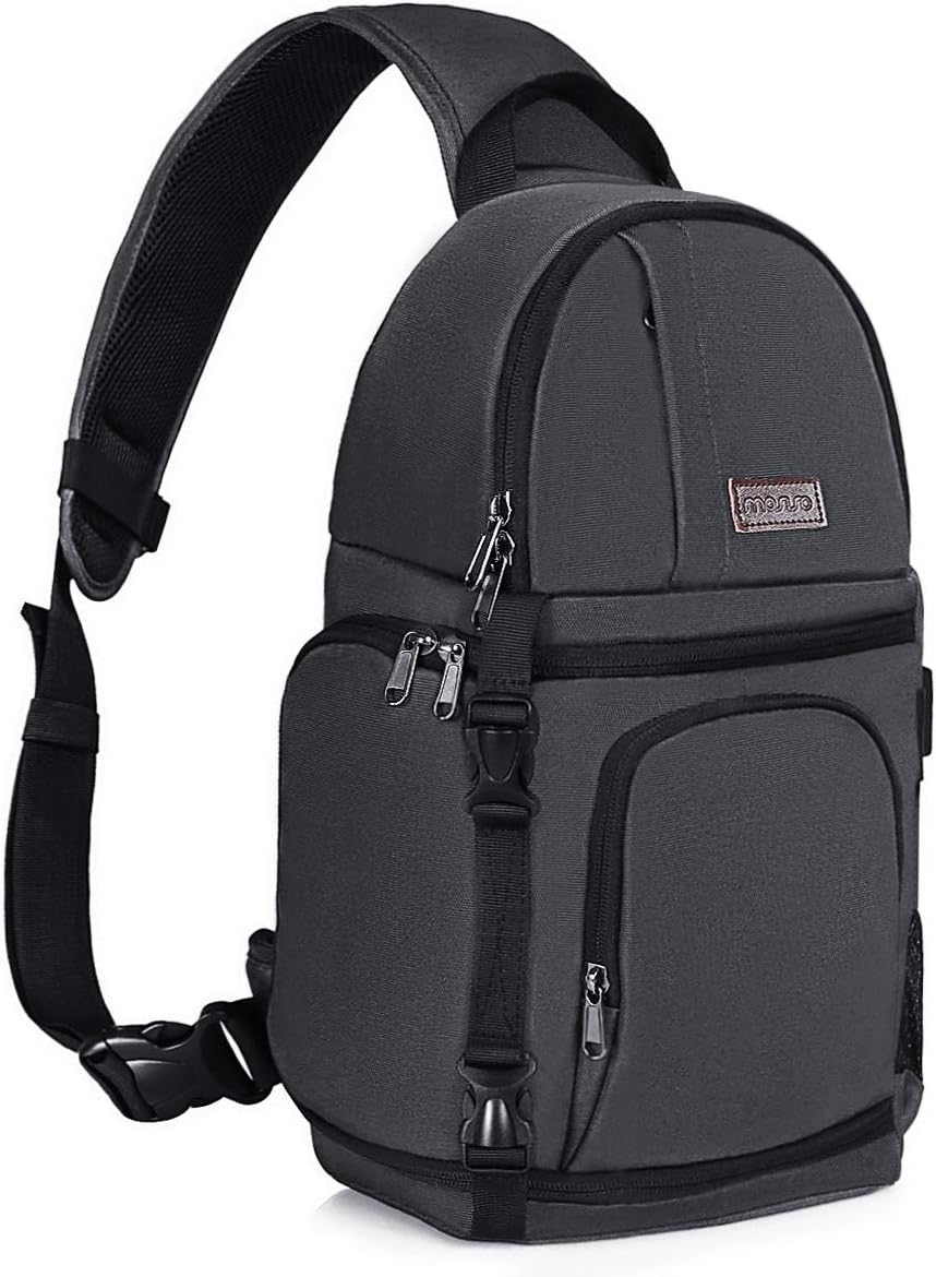 MOSISO Camera Sling Bag, DSLR/SLR/Mirrorless Camera Case Shockproof Photography Camera Backpack with Tripod Holder & Removable Modular Inserts Compatible with Canon/Nikon/Sony/Fuji, Black mysite