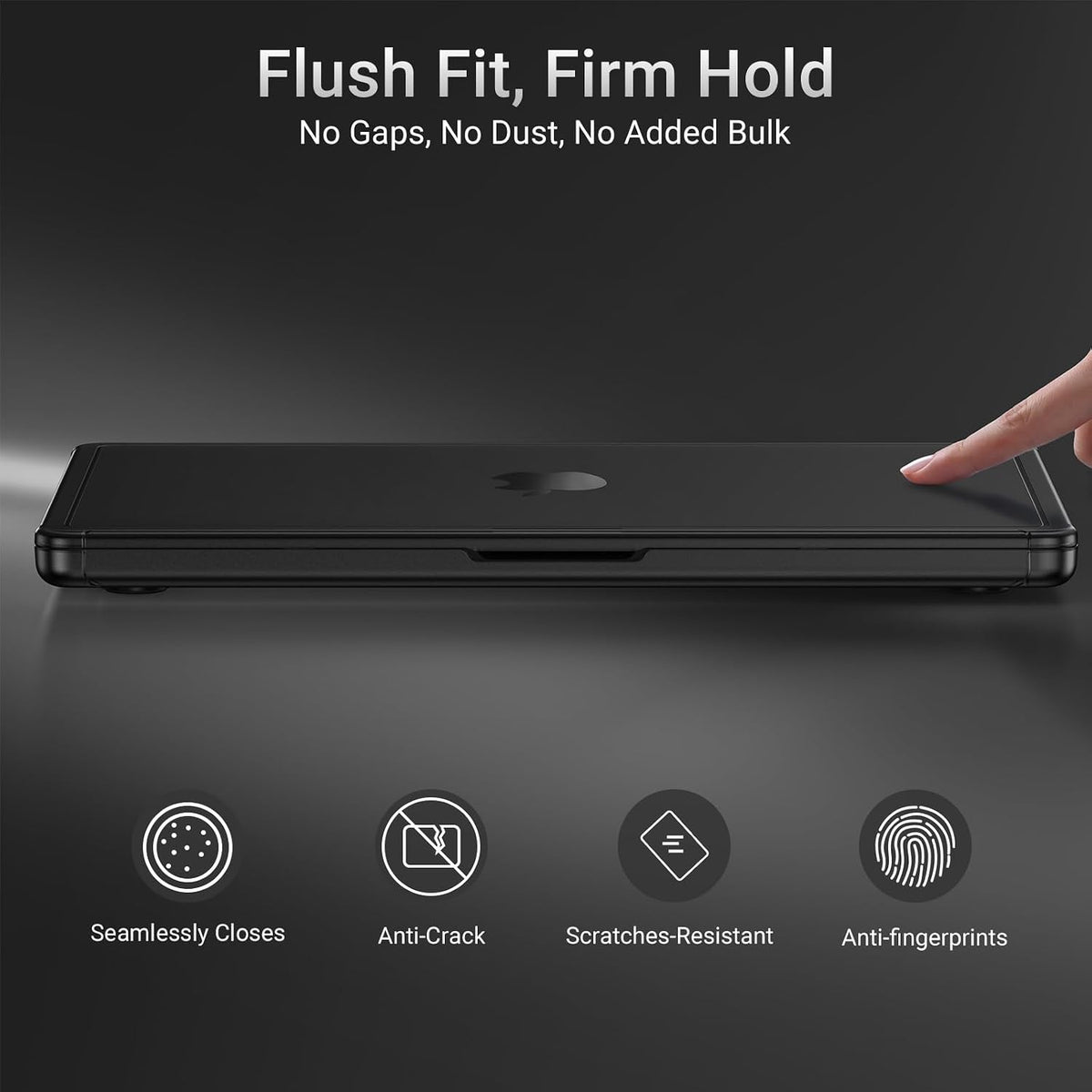 MOSISO 4 in 1 Hard Case Kit Compatible with MacBook Pro 16 Inch M5-M1 Matte Reinforced Corner Shockproof Protective Shell
