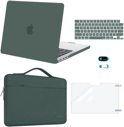 MOSISO Compatible with MacBook Pro 14 inch Case M5-M1 2021-2026, Slim Shockproof Anti-Scratch, with Bag, Keyboard Skin, Webcam Cover & Screen Film