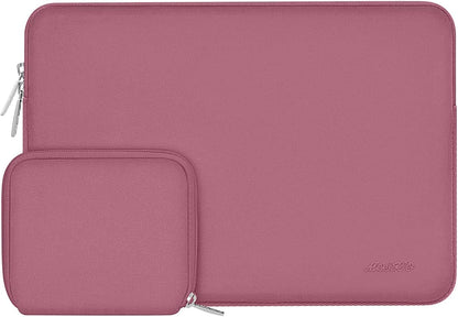 MOSISO Universal Neoprene Laptop Sleeve with Matching Small Accessory Pouch, Shockproof Water Resistant Notebook Case Fits 12.3–18.5 Inch Mac & Windows Laptops