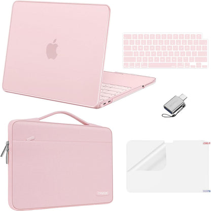MOSISO MacBook Neo Case 13 inch 2026 A18 Pro, Scratch-Resistant Shockproof Hard Shell, Sleeve Bag, Keyboard Cover, Screen Protector & Type-C