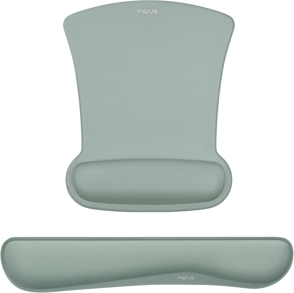 MOSISO Light‑Purple Ergonomic Memory‑Foam Keyboard & Mouse Wrist Rest Set, Non‑Slip Wrist Support Pads for Office Gaming Home Workspace