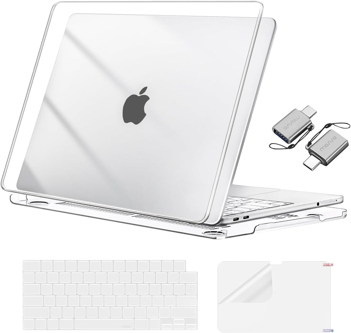 MOSISO Crack-Resistant Cover for MacBook Neo Case 13 inch 2026 A3404 A18 Pro, Protective Hard Shell, Keyboard Cover, Screen Film & Type-C