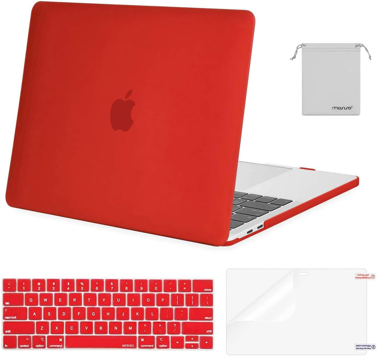 MOSISO Compatible with MacBook Pro 13 inch Case M2/M1 2016-2026 A2338 A2251 A2289 A2159 A1989 A1708 A1706,Plastic Hard Shell&Keyboard Cover&Screen Film&Storage Bag