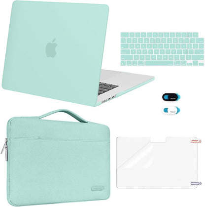 MOSISO Compatible with MacBook Air 13 inch Case M2-M5 2022-2026 A3449 A3240 A3113 A2681, Hard Shell, Sleeve Bag, Keyboard Skin, Webcam Cover & Screen Film