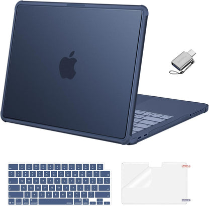 MOSISO 5-In-1 Protective Kit for MacBook Air 13-Inch M2-M5 (A2681/A3113/A3240/A3449), Hard-Shell, Keyboard-Covers, Screen-Film & Webcam-Cover