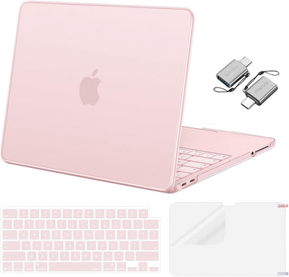 MOSISO Crack-Resistant Cover for MacBook Neo Case 13 inch 2026 A3404 A18 Pro, Protective Hard Shell, Keyboard Cover, Screen Film & Type-C