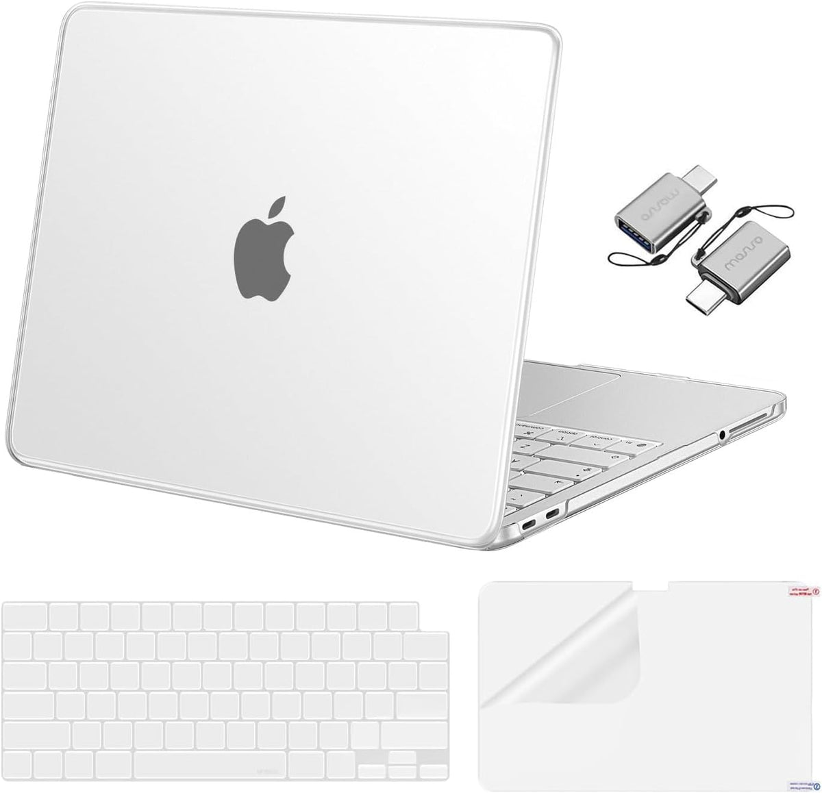MOSISO Crack-Resistant Cover for MacBook Neo Case 13 inch 2026 A3404 A18 Pro, Protective Hard Shell, Keyboard Cover, Screen Film & Type-C