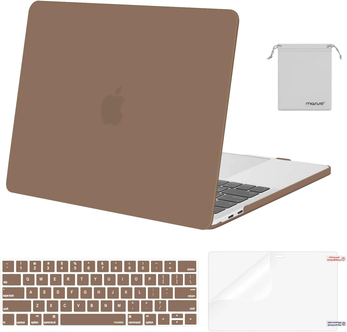 MOSISO Compatible with MacBook Pro 13 inch Case M2/M1 2016-2026 A2338 A2251 A2289 A2159 A1989 A1708 A1706,Plastic Hard Shell&Keyboard Cover&Screen Film&Storage Bag