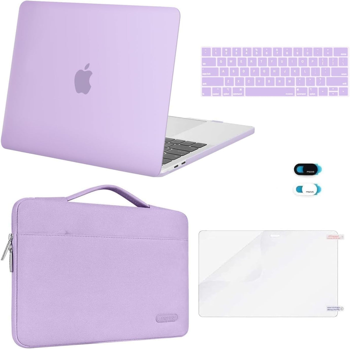 MOSISO Compatible with MacBook Pro 13 inch Case M2/M1 2026-2016 A2338 A2251 A2289 A2159 A1989 A1708 A1706, Plastic Hard Case&Bag&Keyboard Skin&Webcam Cover&Screen Protector
