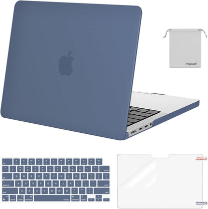 MOSISO Compatible with MacBook Pro 14 inch Case M5-M1 2026-2021 A3427 A3426 A3434 A3112 A3185 A3401 A2918 A2992 A2779 A2442,Hard Case&Keyboard Skin&ScreenFilm&Pouch