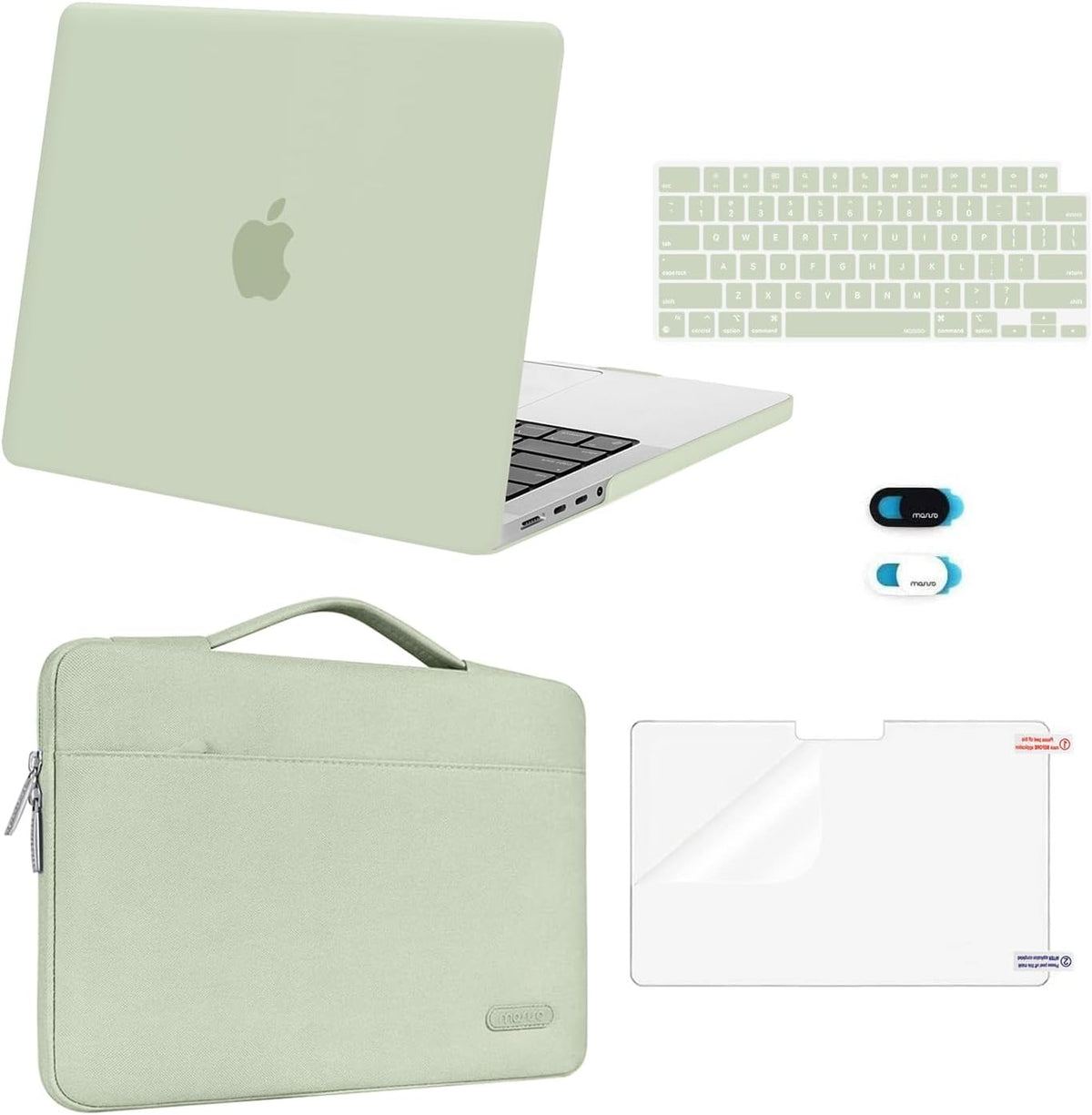 MOSISO Compatible with MacBook Pro 14 inch Case M5-M1 2021-2026, Slim Shockproof Anti-Scratch, with Bag, Keyboard Skin, Webcam Cover & Screen Film